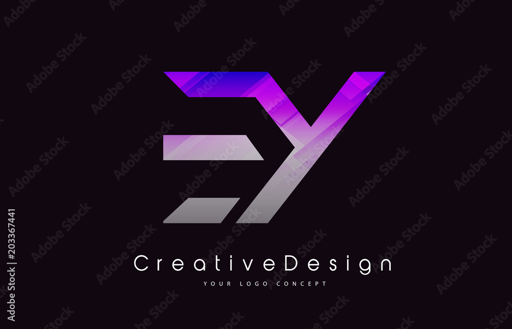 EY Letter Logo Design. Purple Texture Creative Icon Modern Letters Vector Logo. EY Letter Logo Design. Purple Texture Creative Icon Modern Letters Vector Logo.