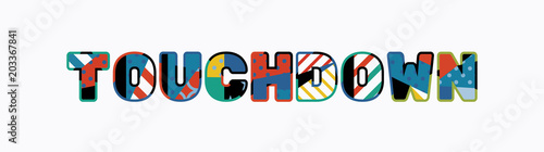 Touchdown Concept Word Art Illustration