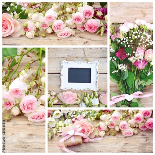 Grußkarte Rosen - Blumenstr...