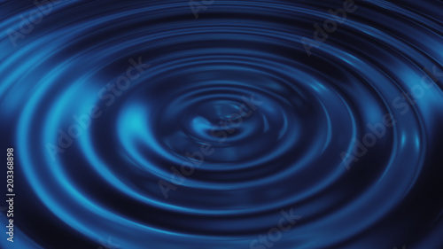 Abstract loop ripple blue 3d wave