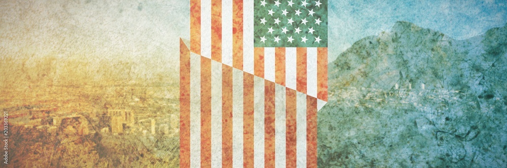 Composite image of usa national flag Composite image of usa national flag