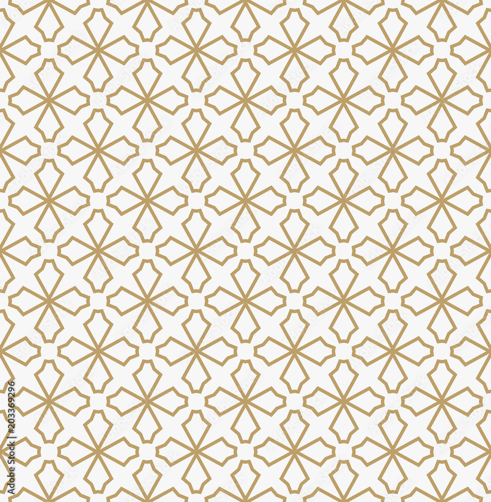 Abstract geometric decoration pattern with lines. A seamless vec Abstract geometric decoration pattern with lines. A seamless vec