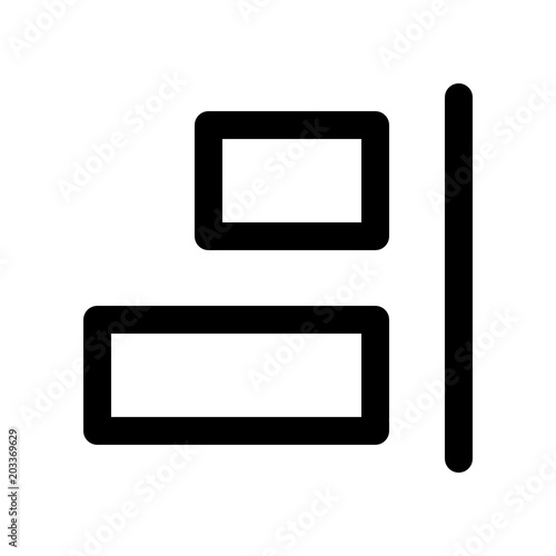 align right