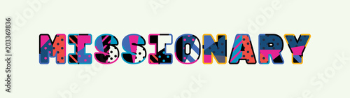 Missionary Concept Word Art Illustration