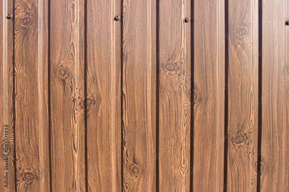 Fototapeta premium Brown metal planks texture 