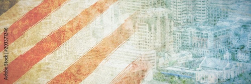 Composite image of usa national flag