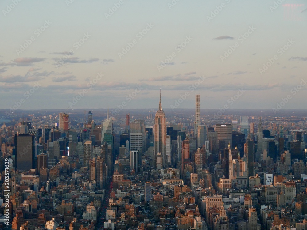 Fototapeta premium Empire State Building au coucher du soleil