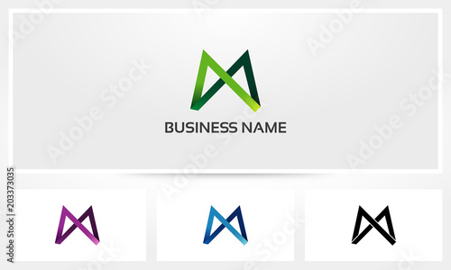 M Alphabet Infinity Logo