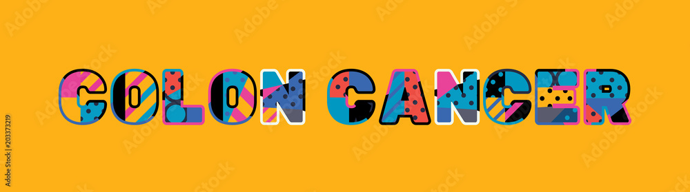 Colon Cancer Concept Word Art Illustration Colon Cancer Concept Word Art Illustration
