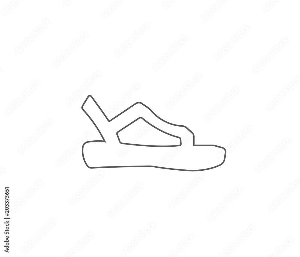 Woman High Heel Shoe and Sandal Icon Woman High Heel Shoe and Sandal Icon