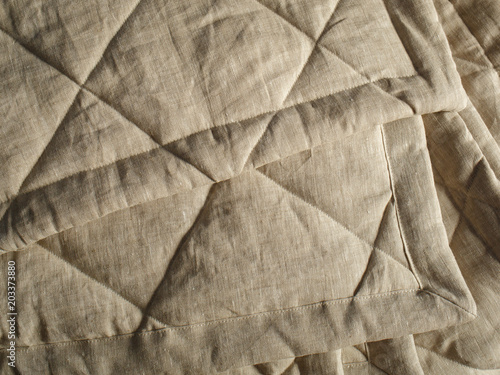 bedspread and dense fabric