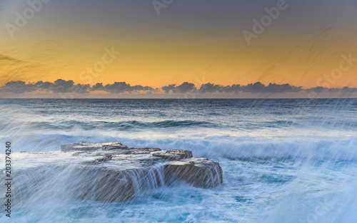 Sunrise Seascape through the Splash