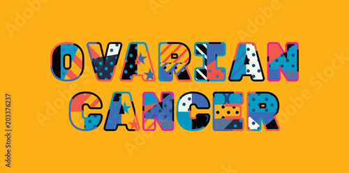Ovarian Cancer Concept Word Art Illustration