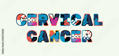 Cervical Cancer Concept Word Art Illustration