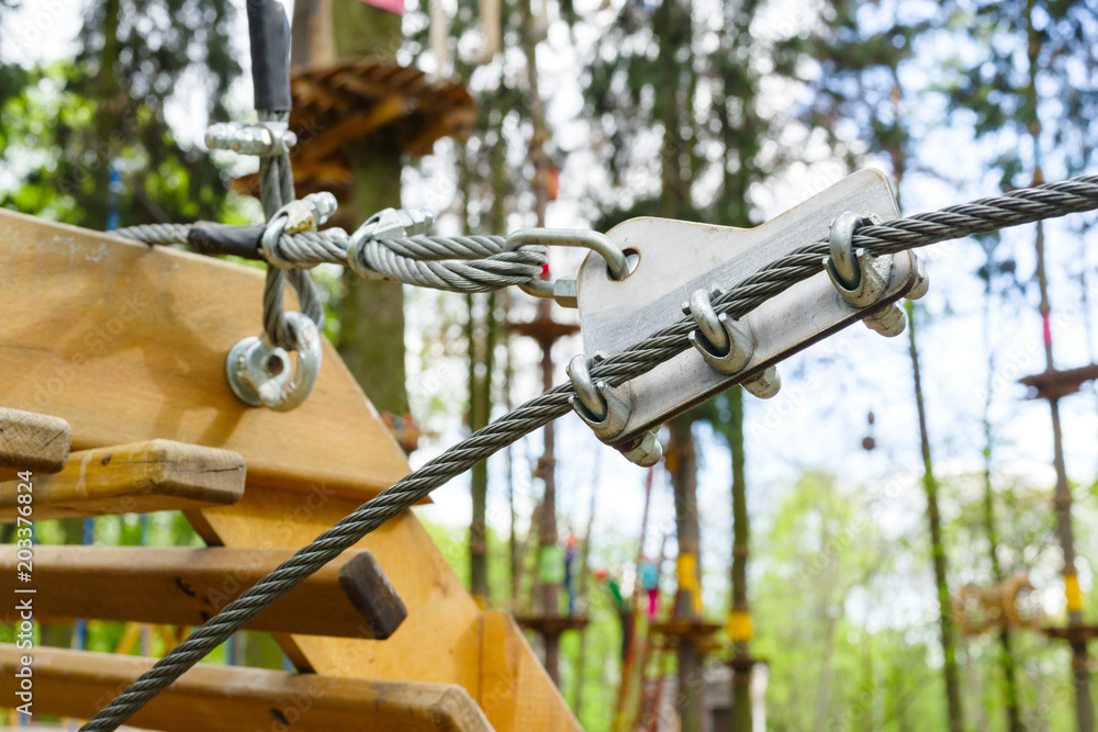 carabiner for fixing ropes in an amusement park carabiner for fixing ropes in an amusement park