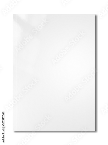 White Booklet cover template