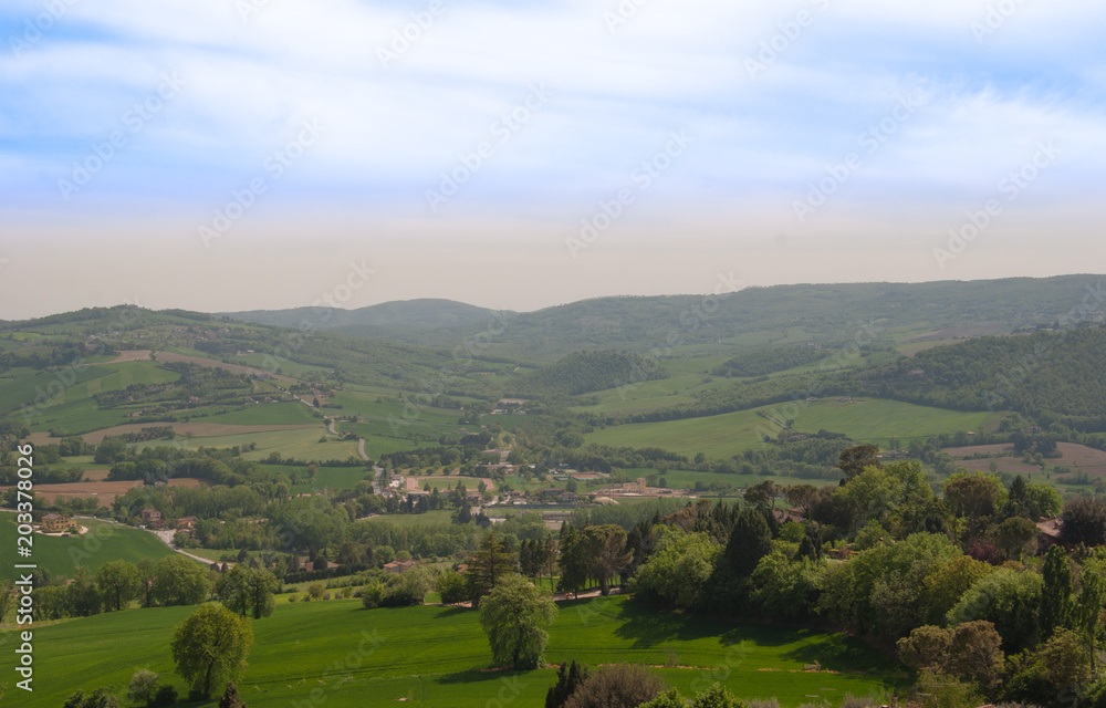 View from Todi city