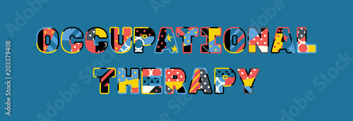 Occupational Therapy Concept Word Art Illustration