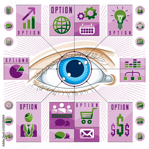 Infographics template, huma...