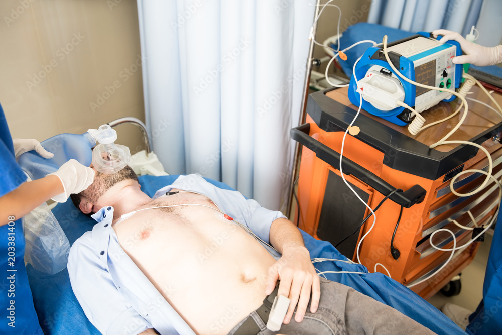 Icu Patient On Ventilator