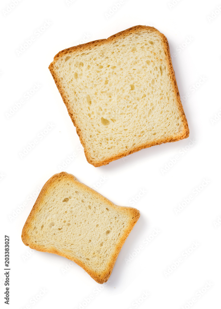 Fototapeta premium sliced bread isolated on white