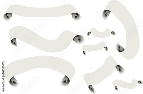 Pergaminos de color gris vacío.