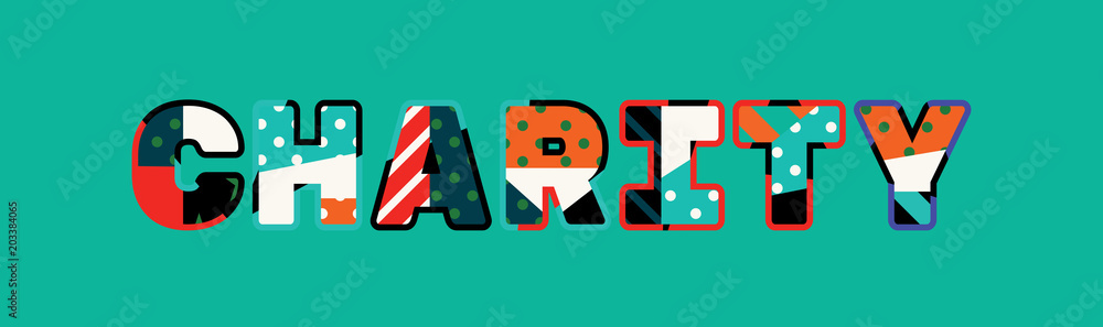 Charity Concept Word Art Illustration Charity Concept Word Art Illustration