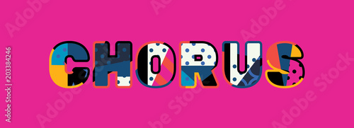 Chorus Concept Word Art Illustration