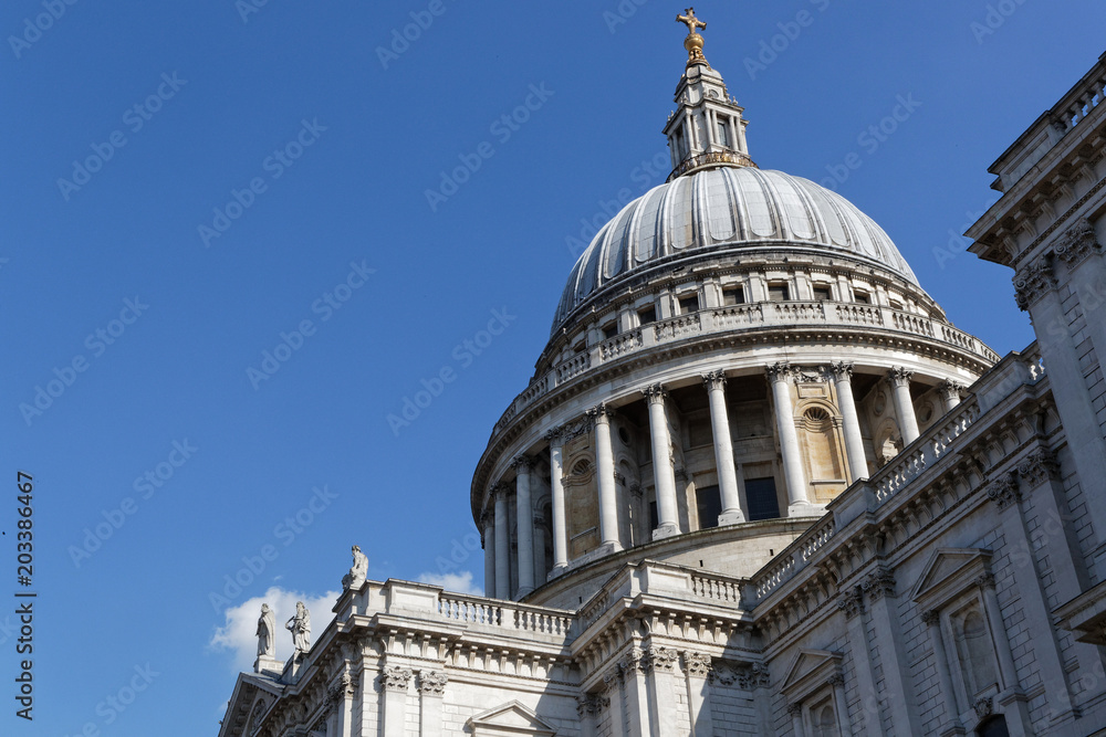 Dome of Saint Paul Cathedral in London