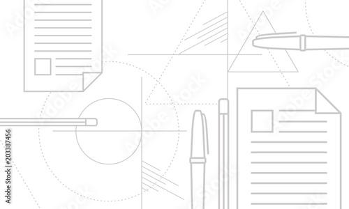 books, pencils, pens, architects, drawings, schools, colleges, line art geometry background