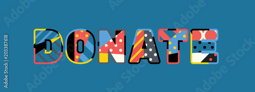Donate Concept Word Art Illustration