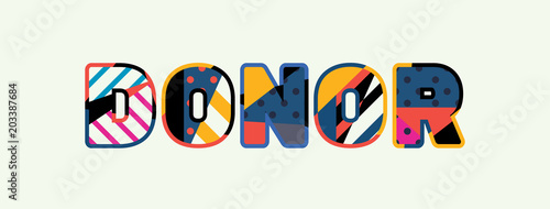 Donor Concept Word Art Illustration