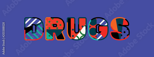 Drugs Concept Word Art Illustration