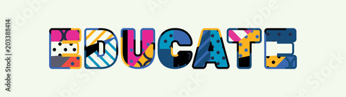 Educate Concept Word Art Illustration