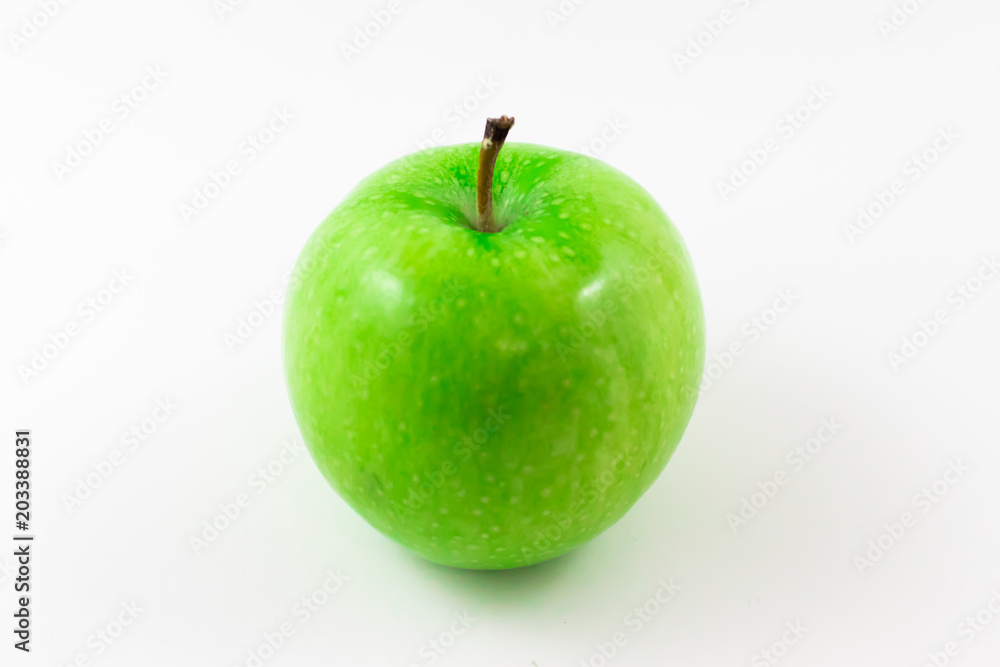 Perfect Fresh Green Apple Isolated on White Background Perfect Fresh Green Apple Isolated on White Background
