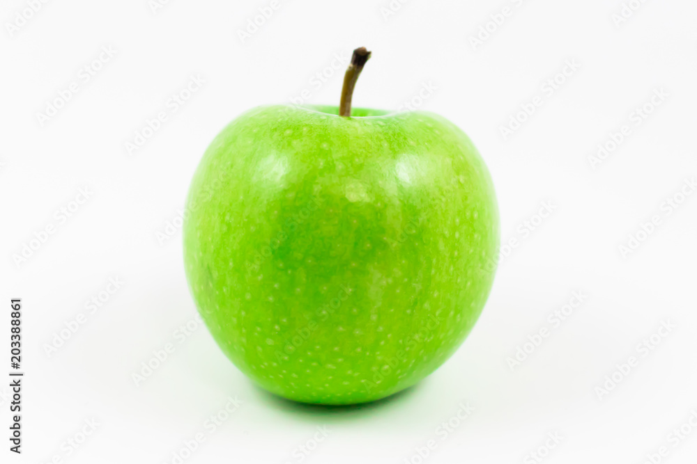 Perfect Fresh Green Apple Isolated on White Background Perfect Fresh Green Apple Isolated on White Background