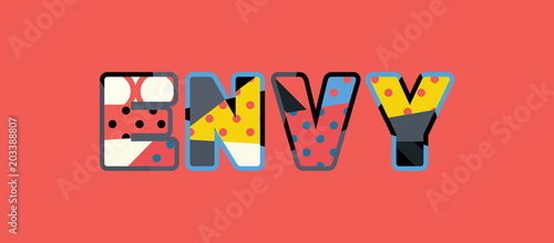 Envy Concept Word Art Illustration