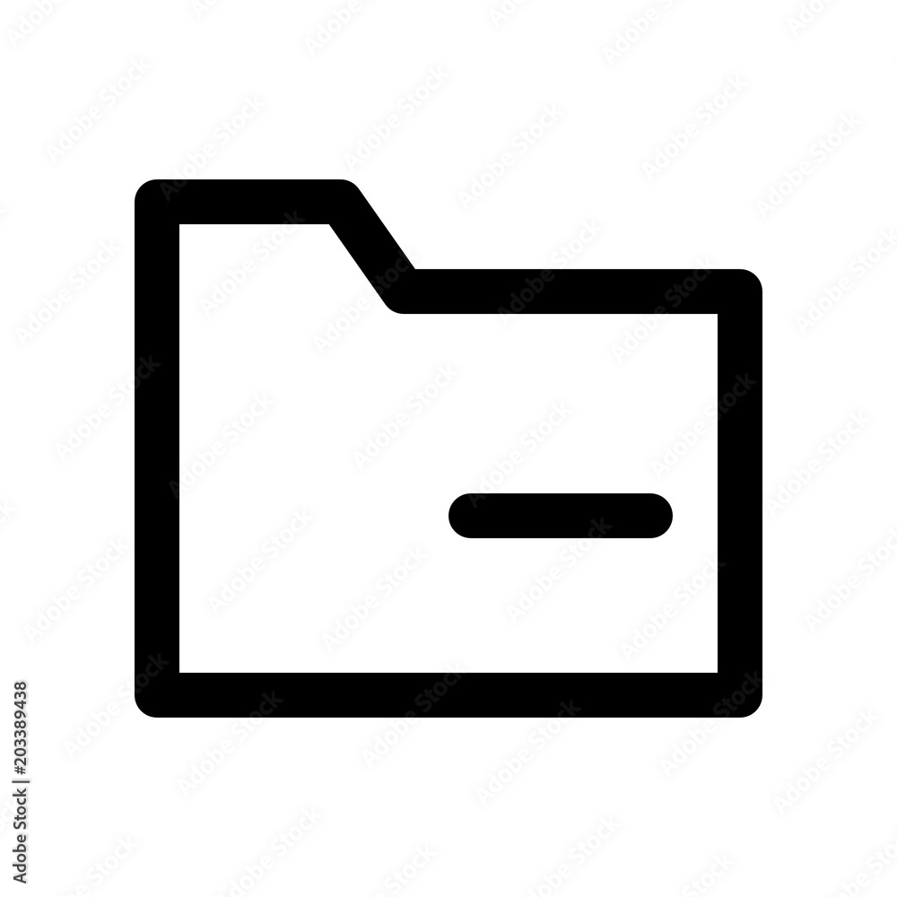folder minus folder minus