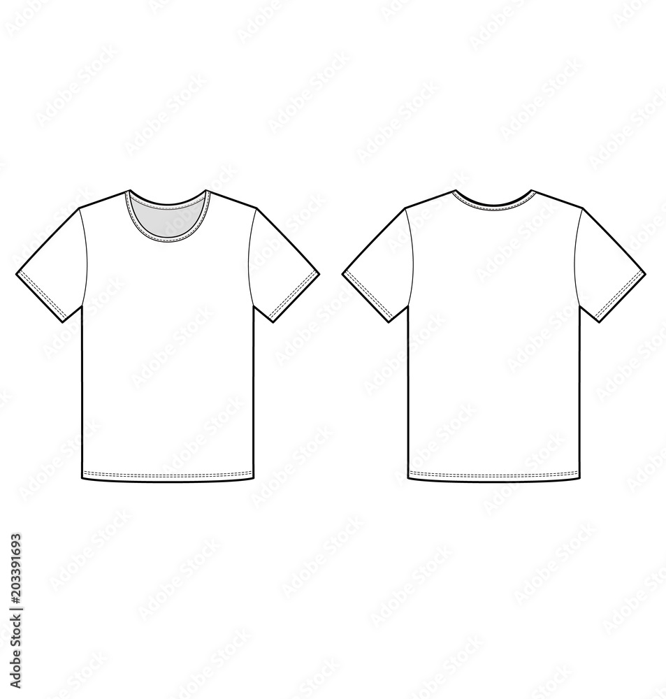 t shirt technical drawing