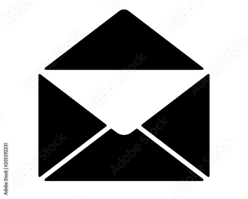 Mail open icon vector pictogram 