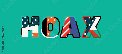 Hoax Concept Word Art Illustration
