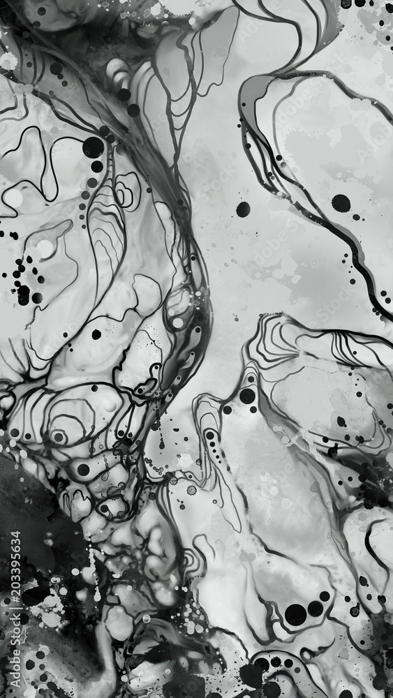 Obraz grunge czarno-biały obraz abstrakcyjnych wzorów