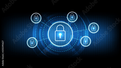 vector abstract background technology illustration communication data security