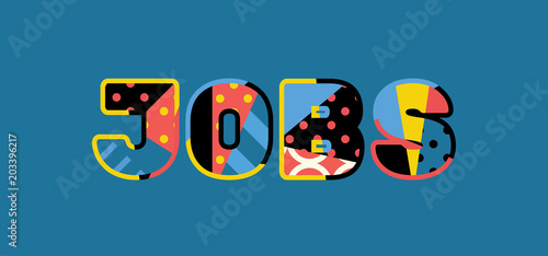 Jobs Concept Word Art Illustration