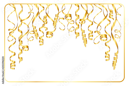 Gift Card Streamers Gold