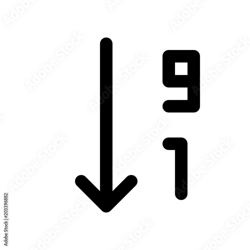order by number descending