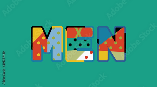 Men Concept Word Art Illustration