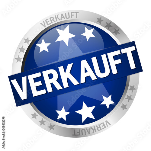 Button with banner Verkauft