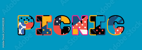 Picnic Concept Word Art Illustration