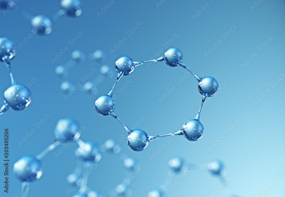 Abstract blue glass molecule background,3d rendering. Abstract blue glass molecule background,3d rendering.